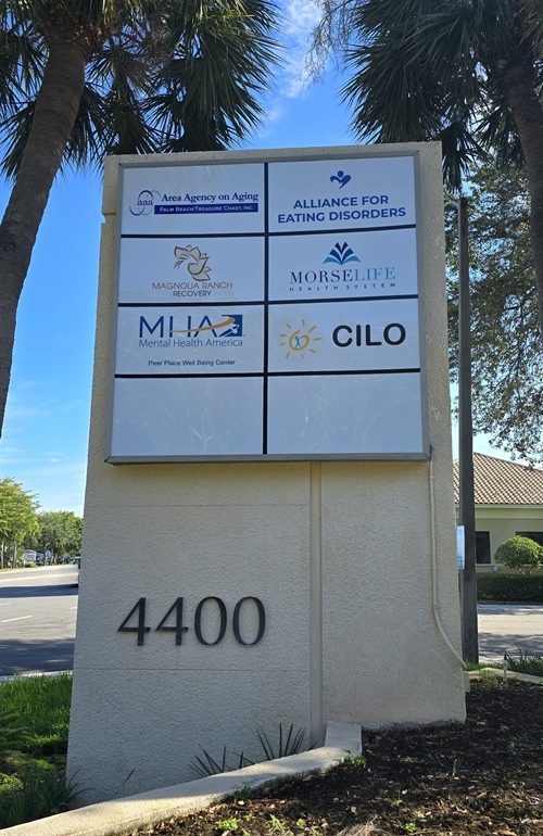 exterior plaza sign