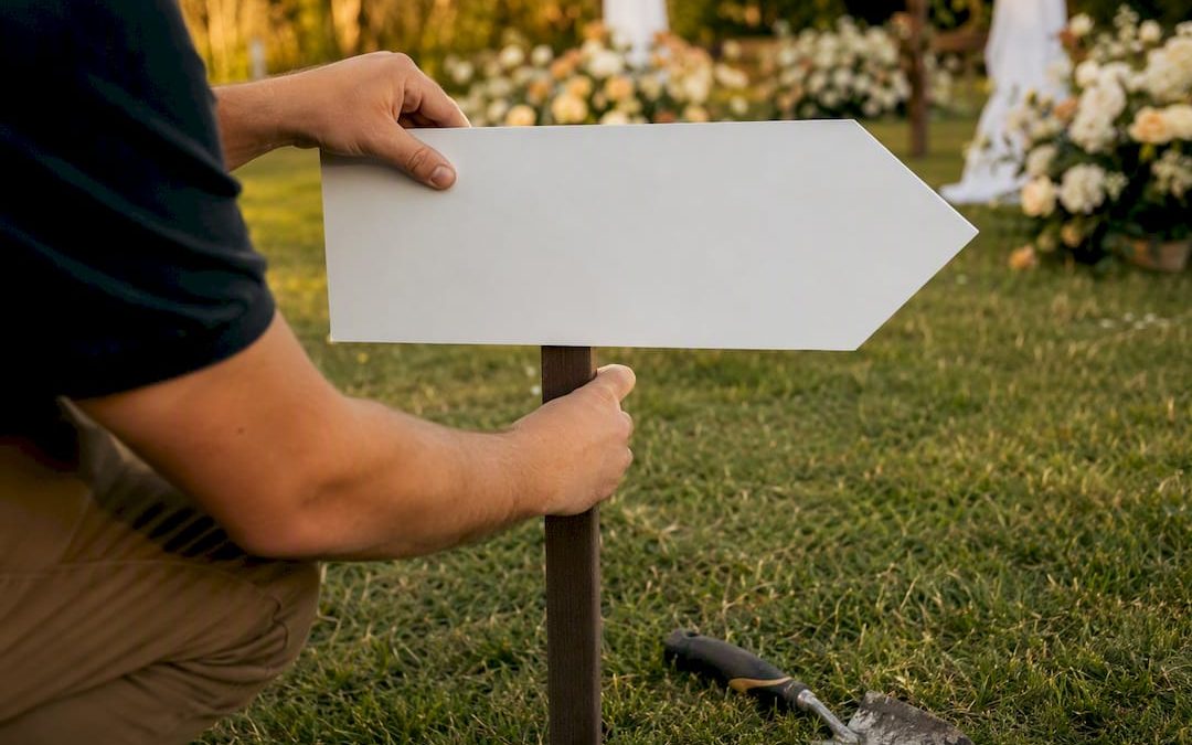 Order Custom Weatherproof Wedding Arrow Signs, Sized Right