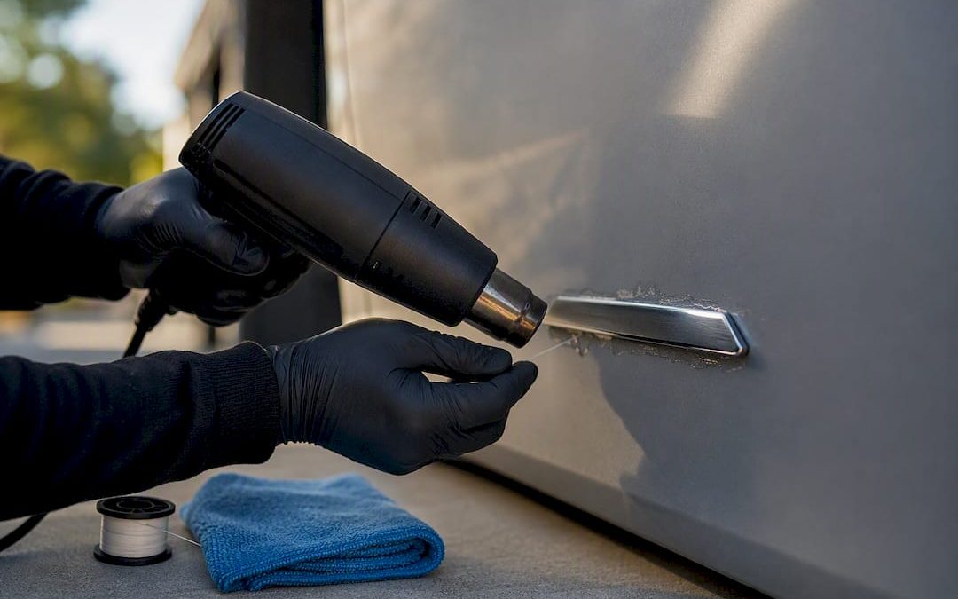 Remove Badges Safely: Heat, Floss, Then WD-40