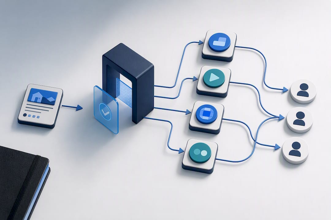 Illustration of property marketing channel selection