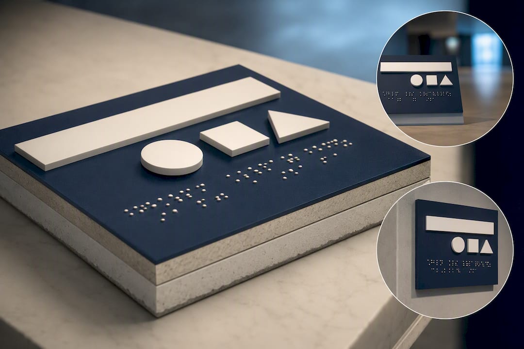 Illustration of tactile wayfinding accessibility
