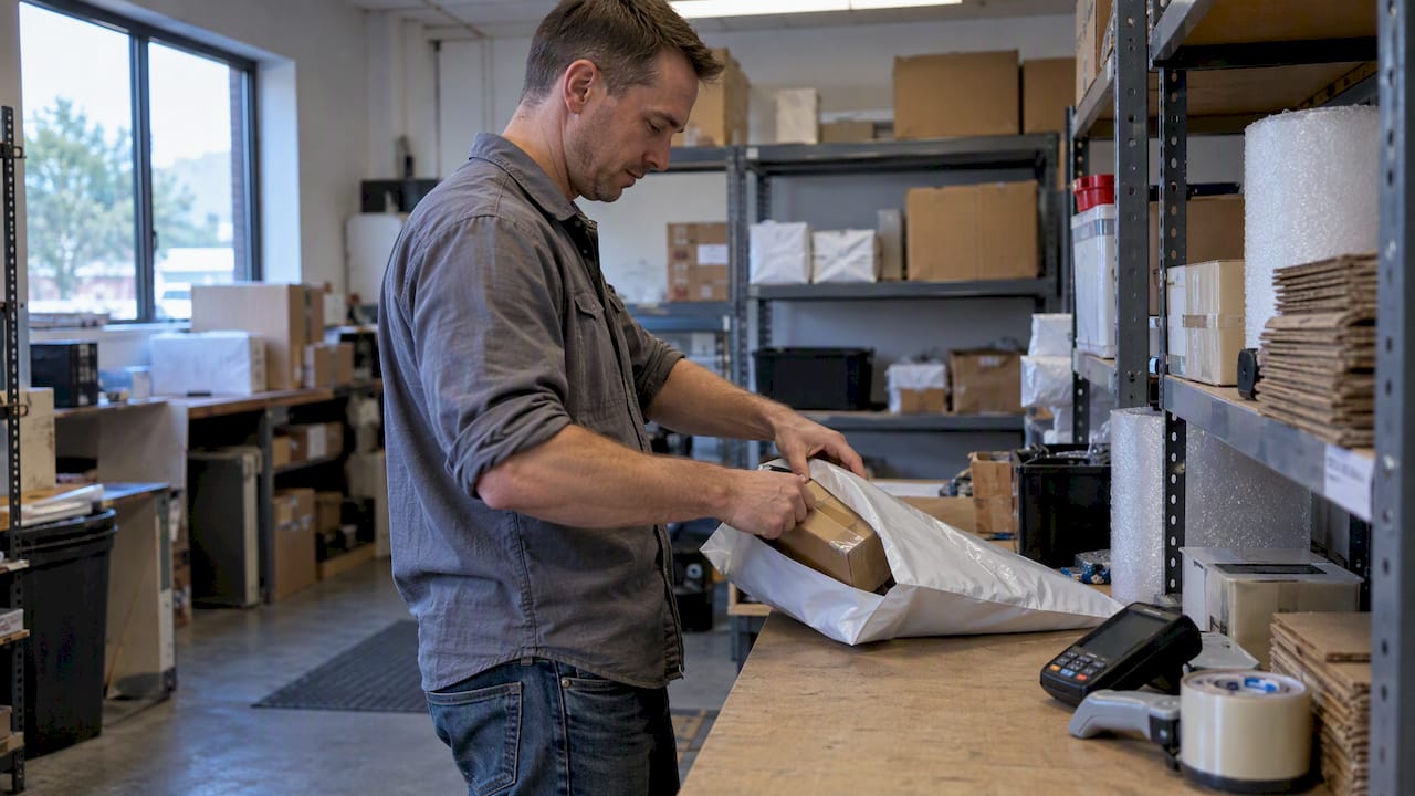 Entrepreneur testing payment and fulfillment workflow