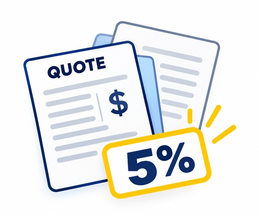 5% off your order